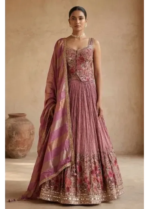 Yellow with Peach Color Cotton Designer Suit