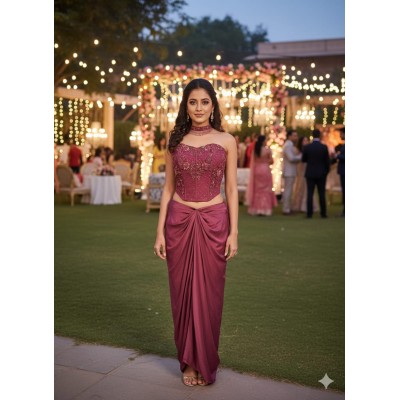  Blue Soft Silk Designer Saree