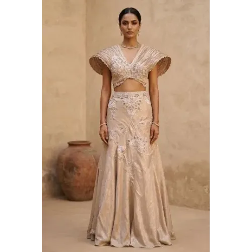  Blue Pure Dola Designer Saree 