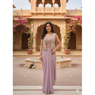 CLASSIC RED AND GOLD ANARKALI GOWN