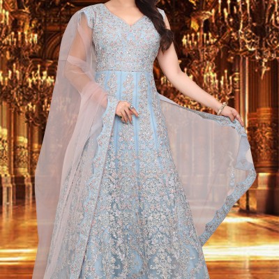 Sky Blue Designer  Gown 