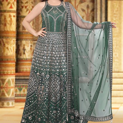 Green Designer  Gown 