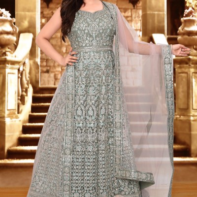 Light Green Designer  Gown